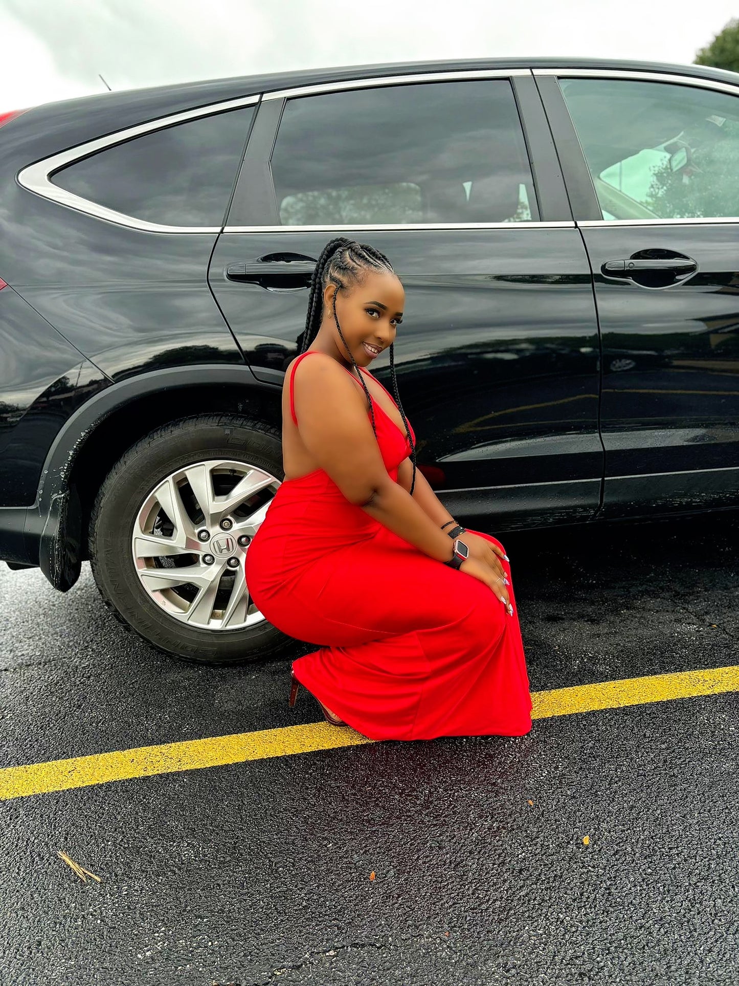 Sexy V Neck
Red Dress