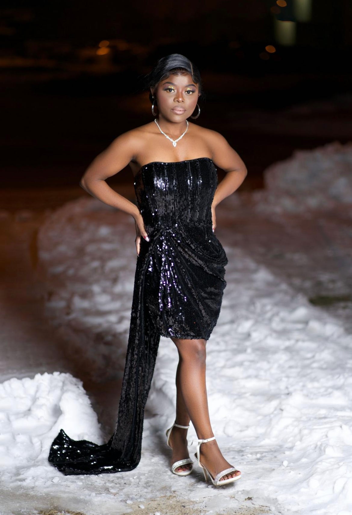 Sequin mini dress